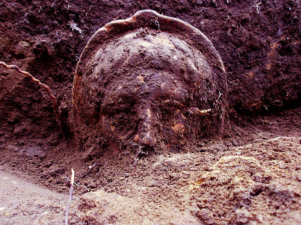 Monte Li Santi, Treja valley – a votive mask found during archaeological researches in 1985 - Archaeological Museum of Mazzano Romano