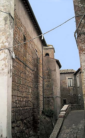 Calcata – The right side of SS. Name of Jesus Church