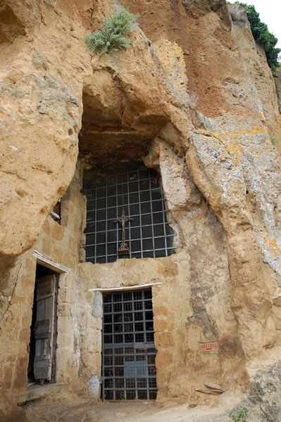Civita di Bagnoregio, Viterbo  – Caves (they were Etruscan tombs)