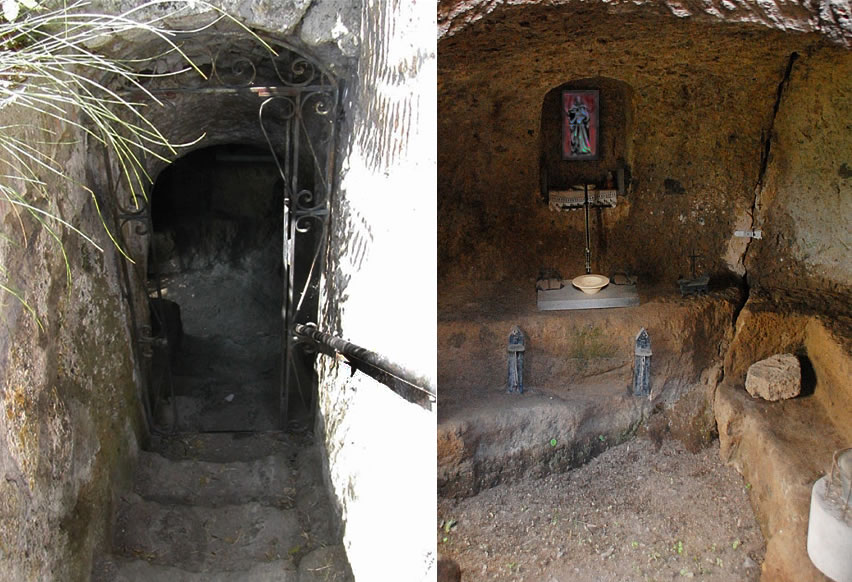 Civita di Bagnoregio, Viterbo – San Bonaventura's Cave (it was an Etruscan tomb)